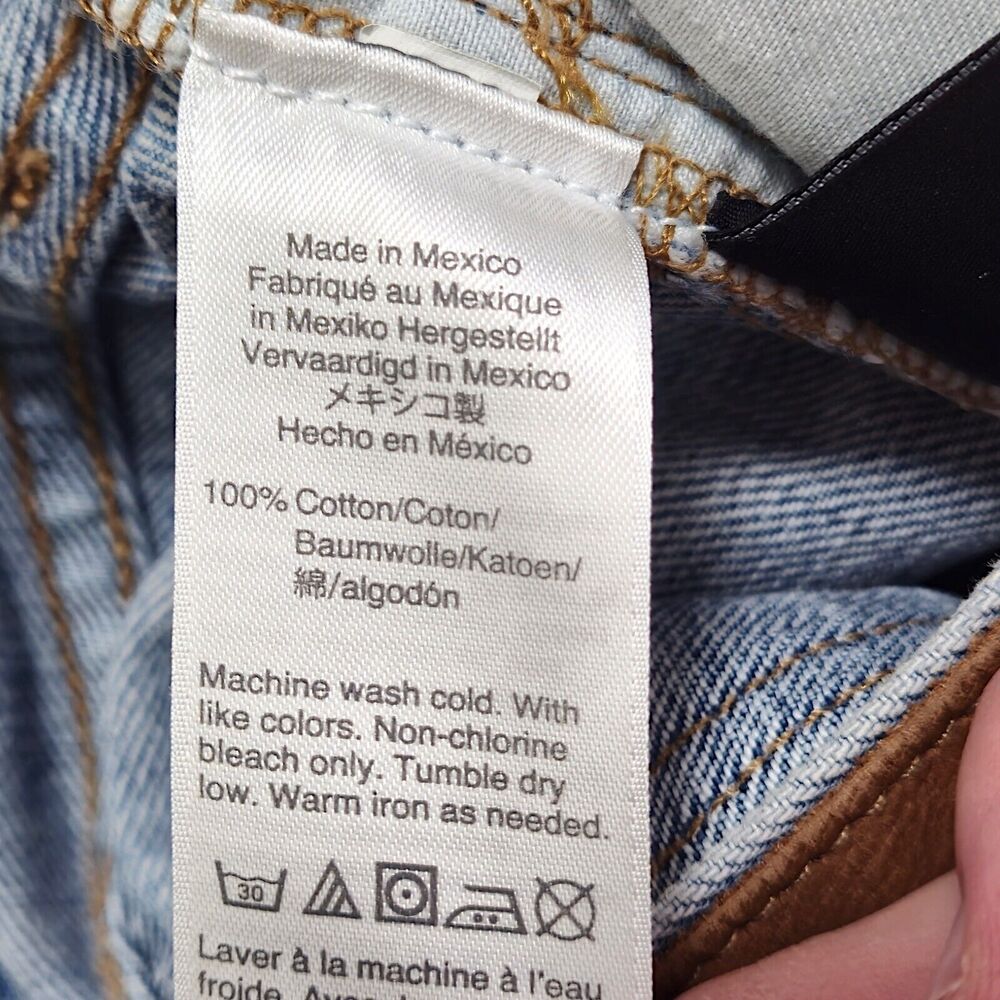 Madewell The Dad Jeans Blue Size 24 Distressed Heritage Denim - Picture 7 of 14